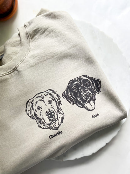 Custom Pet Portrait Sweatshirt