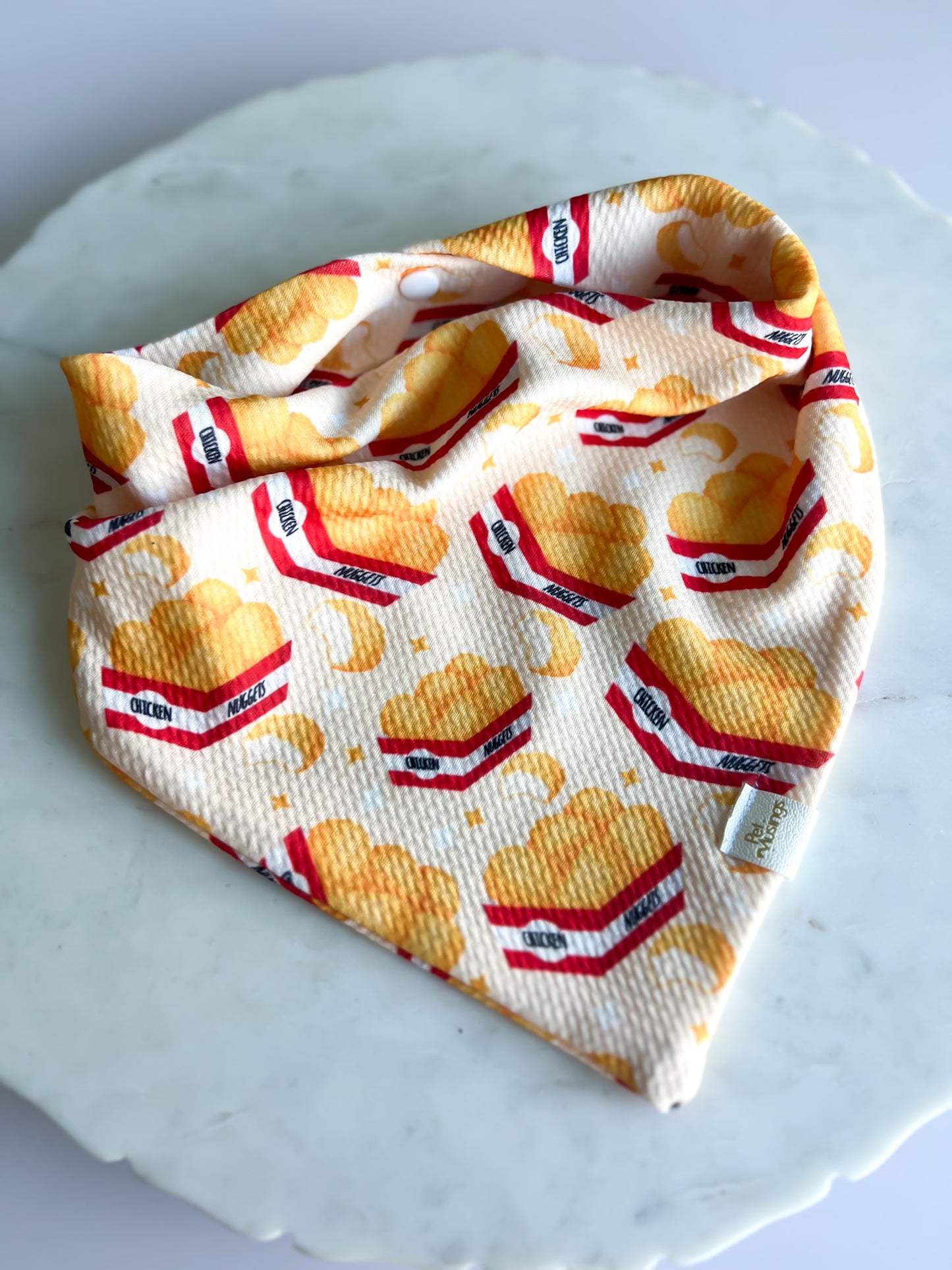 Chicken Nuggets Wrinkle Resistant Bandana