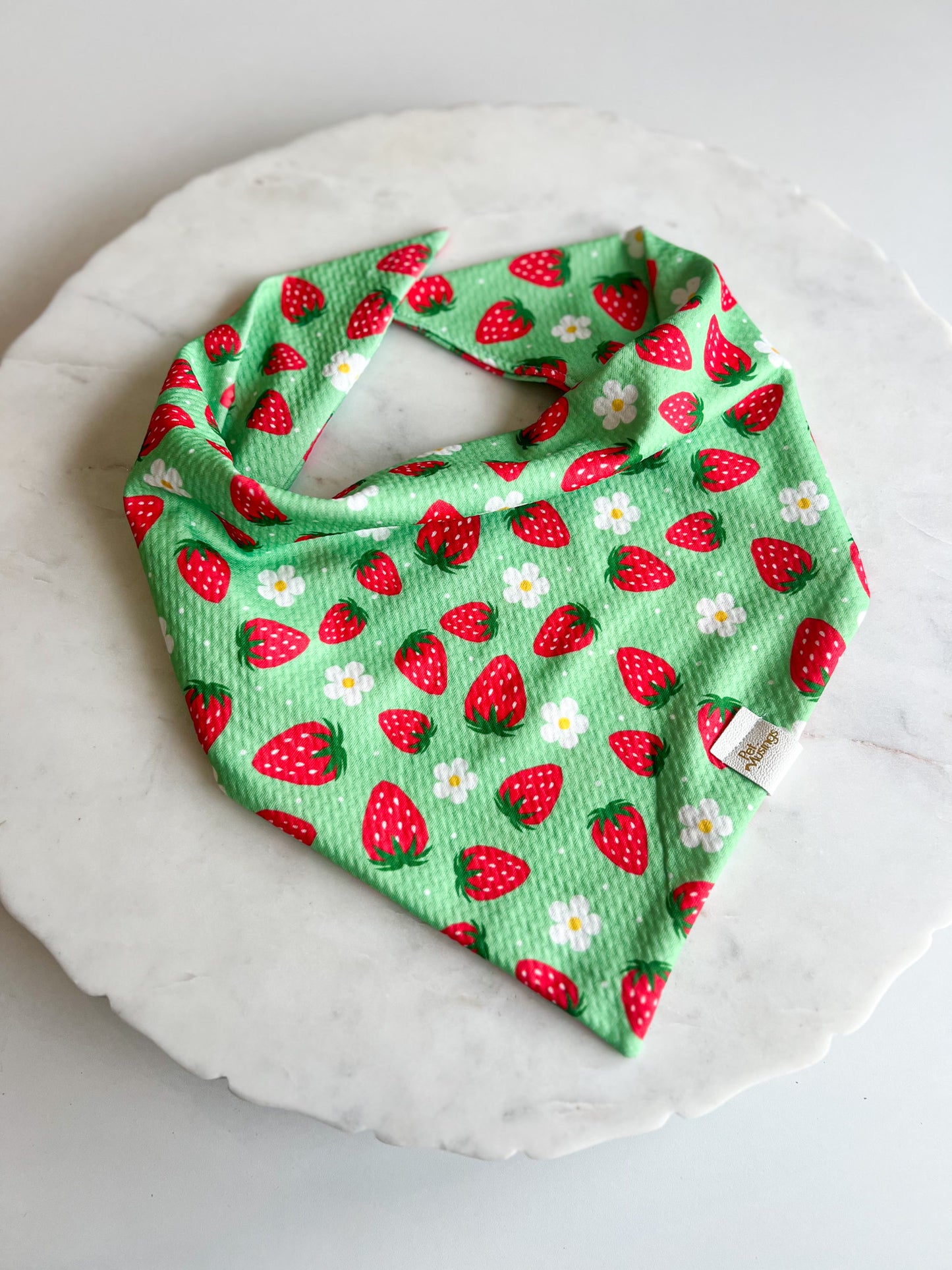 Strawberry Wrinkle Resistant Bandana