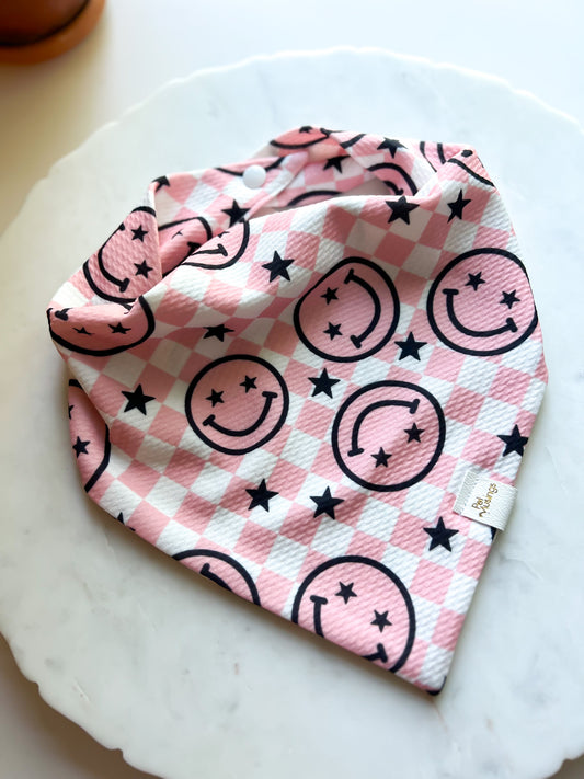 Choose Happy Pink Wrinkle Resistant Bandana