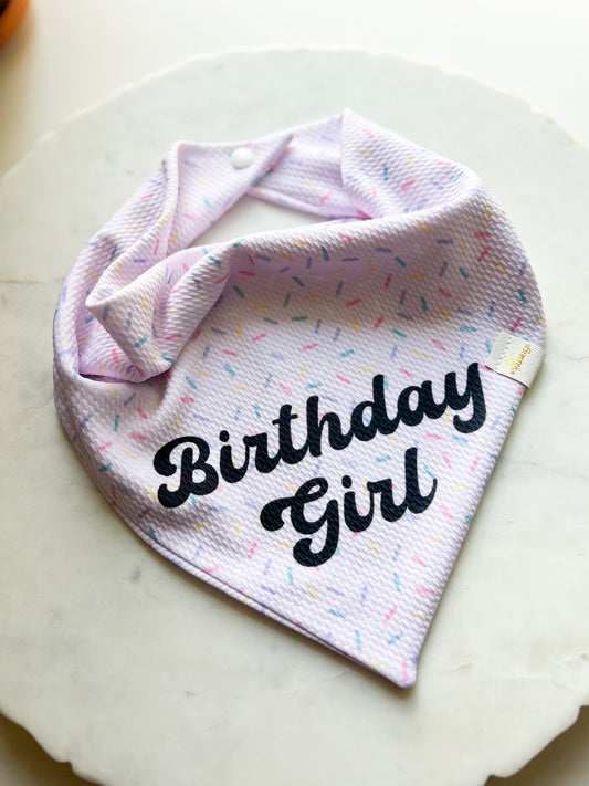 Birthday Girl Classic Wrinkle Resistant Bandana