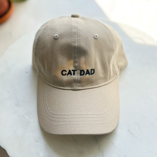Cat Dad Hat Khaki