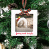 Furry & Bright Wood Frame Ornament - Pet Musings